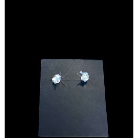 Navajo Native American Sterling Silver‎ Red coral Post Earrings Irene Pine - Picture 5 of 6